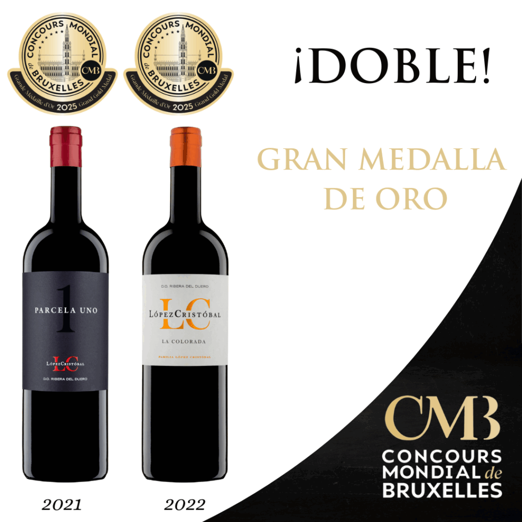 Visual de las botellas ganadoras de Gran Medalla de Oro