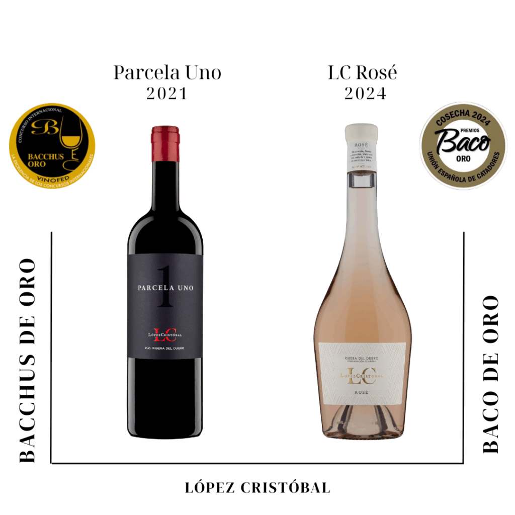LC Parcela Uno y LC Rosé awarded with Bacchus and Baco Awards